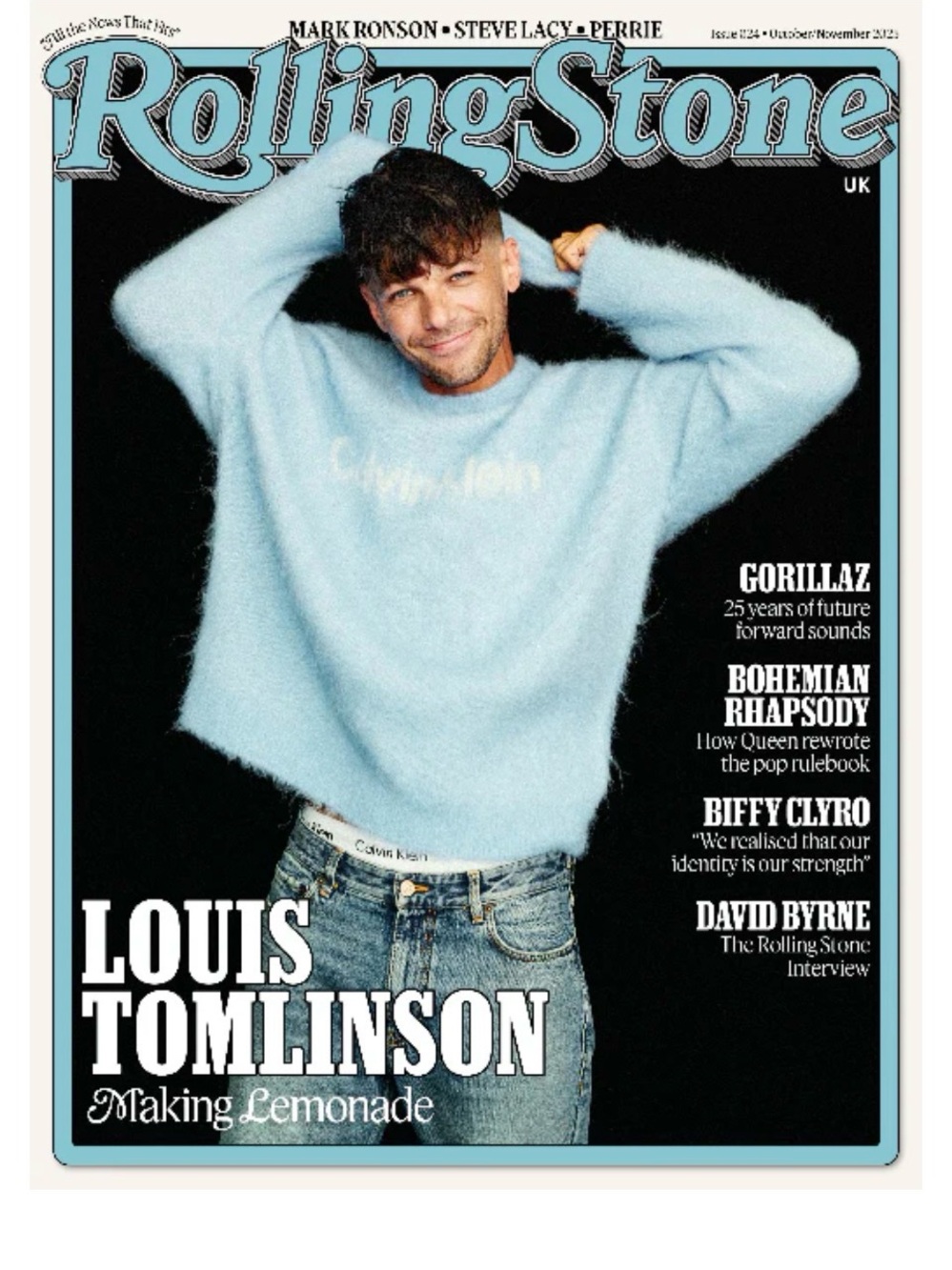 Louis Tomlinson - Rolling Stone UK Magazine Issue 24 
One Direction  1D Cover